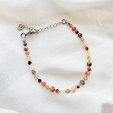 Bratara reglabila argintie cu cristale - zodia leu