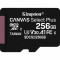 MicroSD Kingston, 256GB, Canvas Select Plus, Clasa 10 UHS-I Performance,