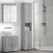 vidaXL Dulap de Baie TULUM sonoma gri 37 x 31.5 x 203 cm Lemn compozit 880357
