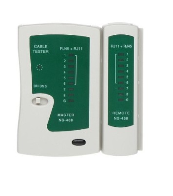 Tester cablu de retea LAN mufe RJ,RJ45 foto