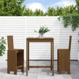 Set mobilier de bar, 3 piese, maro miere, lemn masiv de pin GartenMobel Dekor, vidaXL