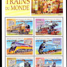 DJIBOUTI 2000, Locomotive, Transport, serie neuzată, MNH