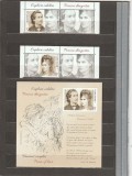 ROMANIA 2020 LP 2268 LP 2268 a CUPLURI CELEBRE POEZIA DRAGOSTEI SERIE CU VINIETA + COLITA MNH NESTAMPILATE