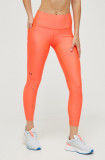 Under Armour leggins de antrenament culoarea rosu, neted, 1365335