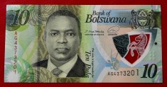 Botswana 10 Pula 2020 (2021) polimer UNC necirculata ** foto