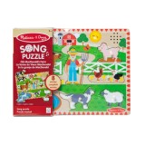 Puzzle din lemn cu sunete, Melissa &amp; Doug, Ferma bunicului MacDonald, 8 piese