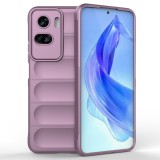 Husa pentru honor 90 lite, antisoc, margini cu striatii, design minimalist, purple