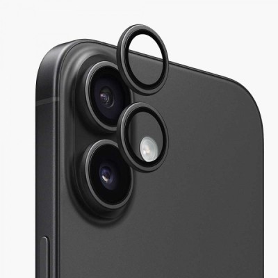 Folie de protectie Camera Spate Anank AR pentru Apple iPhone 17, Sticla Securizata, Neagra foto