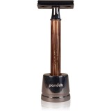 Pandoo Bamboo Safety Razor aparat de ras + capete de schimb 10 ks Slim Handle 1 buc