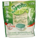 Set Detergent Capsule Pentru Masina de Spalat Vase Svelto Igiene, 15 buc