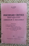 INSEMNARI CRITICE -AL EPURE , 1933