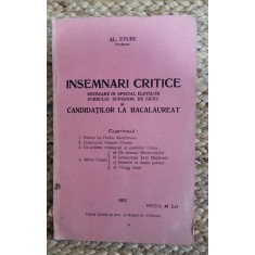 INSEMNARI CRITICE -AL EPURE , 1933