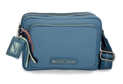 Geanta de umar Pepe Jeans Tessa, 4 buzunare, unisex, albastru - RESIGILAT foto