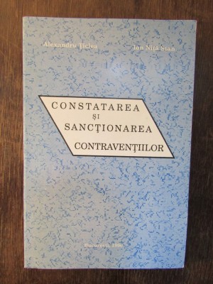 Constatarea și sancționarea contravențiilor - Alexandru Țiclea foto