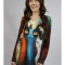 BLUZA SOFT CU MANECA LUNGA GULER V CAT EYE NEKO TALIE UNICA Multicolora