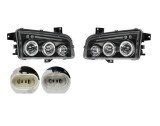 Set faruri tuning DODGE CHARGER, 01.2006-12.2008, Taiwan, partea stanga+dreapta, Tip=USA; H1+H1; manual; negru, transparent; Omologare: SAE;