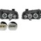 Set faruri tuning DODGE CHARGER, 01.2006-12.2008, Taiwan, partea stanga+dreapta, Tip=USA; H1+H1; manual; negru, transparent; Omologare: SAE;
