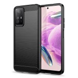 Husa carbon compatibila xiaomi redmi note 12s, protect anti-soc, negru