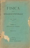 1742SPN Fisica pentru școalele poporale de Iosif Bălan, profesor, partea I, Mehanica și căldura, Caransebeș, 1897