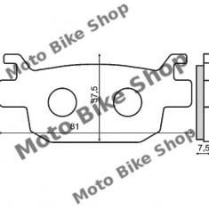 MBS Placute frana Suzuki Burgman 125-200 '07> /Honda Jazz 250 '05>/SH 300 '02>, Cod Produs: 225102560RM