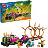 LEGO CITY CAMION DE CASCADORIE SI PROVOCAREA CERCURILOR DE FOC 60357