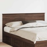 vidaXL Tăblie cap cu headboard Stejar &icirc;nchis 160 cm Lemn compozit 888404