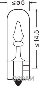 OSRAM 2721 ORIGINAL Bec, lumini interioare