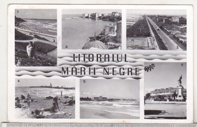 bnk cp Litoralul marii Negre - Vedere - uzata foto