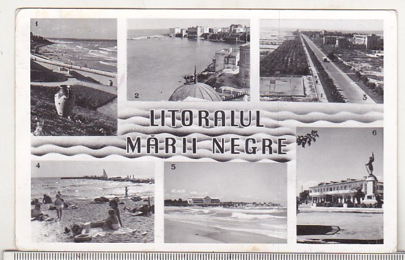 bnk cp Litoralul marii Negre - Vedere - uzata