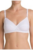 TPH1437-2 Sutien elegant Elasti Cross Nature N X, bumbac, Fara burete, alb, Triumph