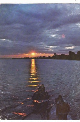 AMS - ILUSTRATA 1100, DELTA DUNARII, APUS DE SOARE, NECIRCULATA foto