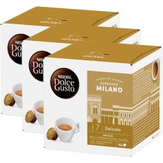 Set 3 x Cafea capsule, Nescafe Dolce Gusto Milano,  48 buc, 297.6 g