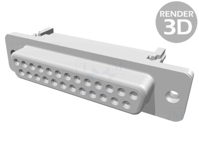 Conector D-Sub 25 pini mamă IDC foto