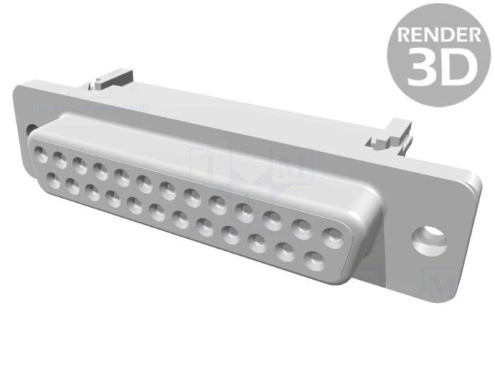 Conector D-Sub 25 pini mamă IDC