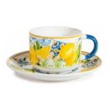 Cumpara ieftin Ceasca cu farfurioara portelan in cutie cadou Lamai &Oslash; 8 cm x 6 H, 250 ml