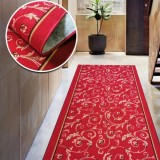 Traversa Model Print 1305 Latime 120 cm Diverse Lungimi Rosu