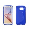 Husa Silicon S-Line Albastru pentru Samsung Galaxy S6 G920 - Protectie Premium