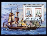 Coliță Cuba 1985 &ndash; A X-a Expoziție Filatelică Națională, Nave istorice &amp; &bdquo;Timbru pe timbru&rdquo; &ndash; Ștampilată CTO