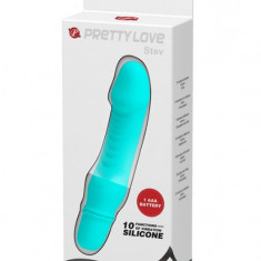 Mini Vibrator Pretty Love Stev turquoise, 10 Vibratii