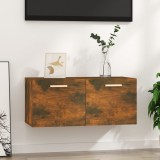 vidaXL Dulap de perete, stejar fumuriu, 80x35x36,5 cm, lemn compozit