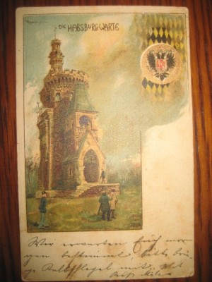 A577-I-Austria-Asteptarea Habsburgilor-Carte Postala veche litografie anul 1900. foto