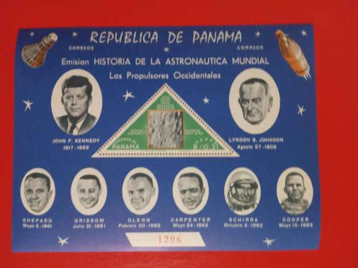 PANAMA, SPACE KENNEDY - COLIȚĂ MNH