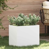 Cumpara ieftin Vază pentru Grădină Alb 50 x 32 x 40 cm Oțel laminat la rece