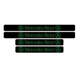 Set 4 protectii praguri auto, autoadezive Mercedes Benz, Verde