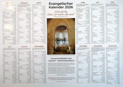 Evangelischer Kalender 2026 foto