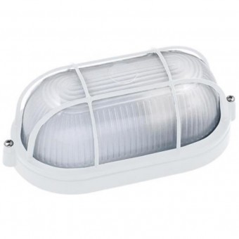 Aplica Toros White, max.60W, Alba, corp aluminiu