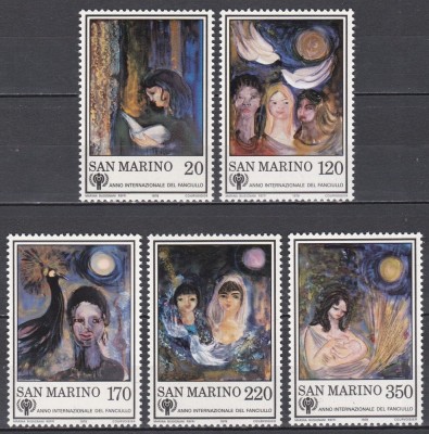 San Marino 1979 - Picturi - Anul Internațional al Copilului, MNH foto