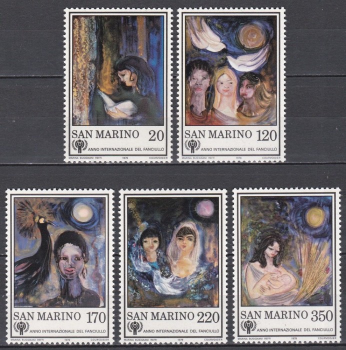 San Marino 1979 - Picturi - Anul Internațional al Copilului, MNH