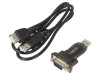 Cablu Convertor USB 2.0 la RS232 Logilink, Chipset PL2303GT, Negru