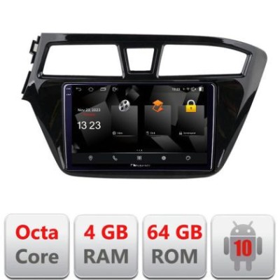 Navigatie HHyundai i20 2015-2018 5510-517 Android Octa Core 720p 4+64 DSP 360 camera carplay android auto CarStore Technology foto